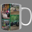 Pictures of Haspin Acres on Mug with green dividers